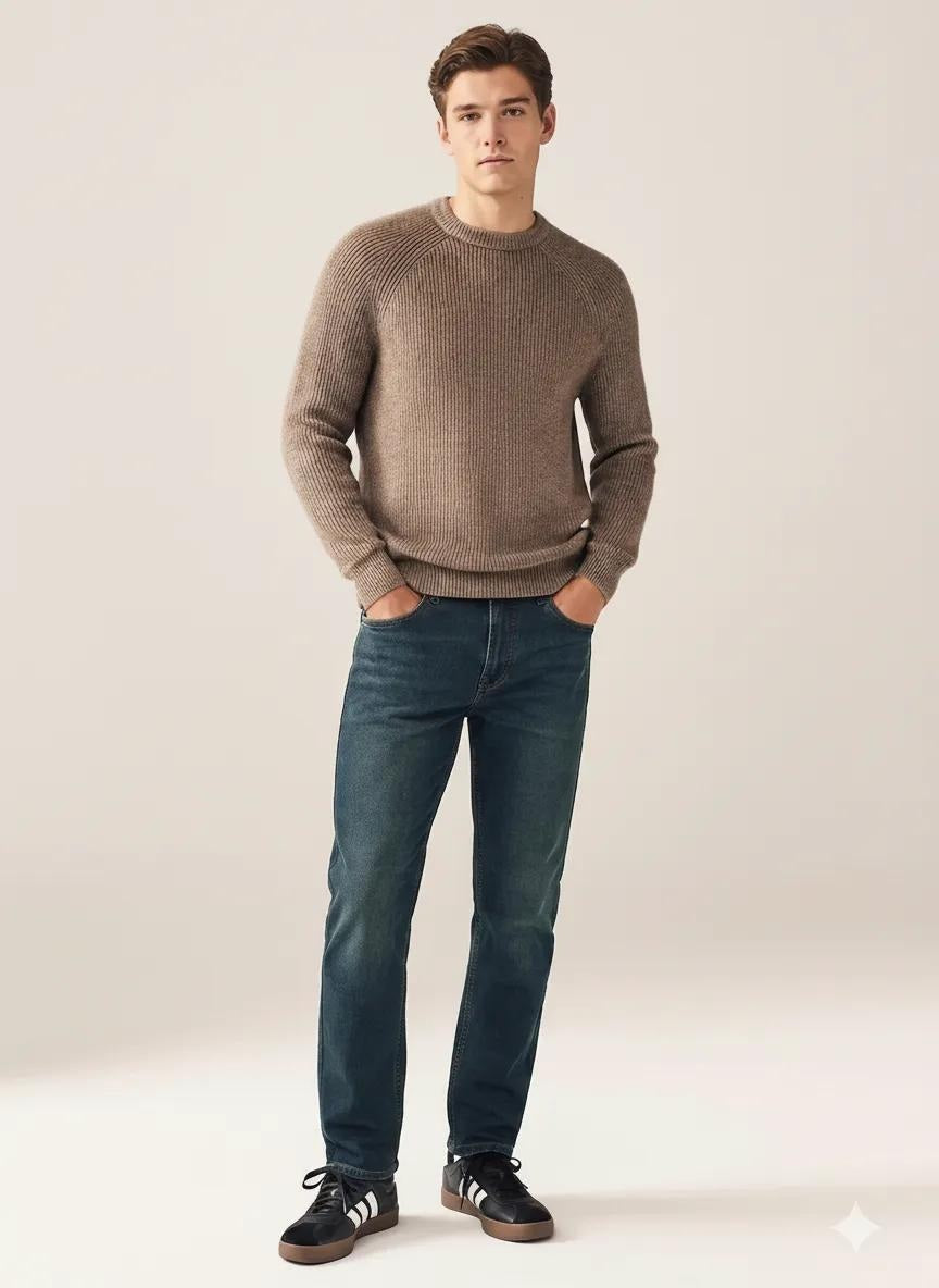 Men Straight Fit Mid-Rise Light Fade Stretchable Jeans