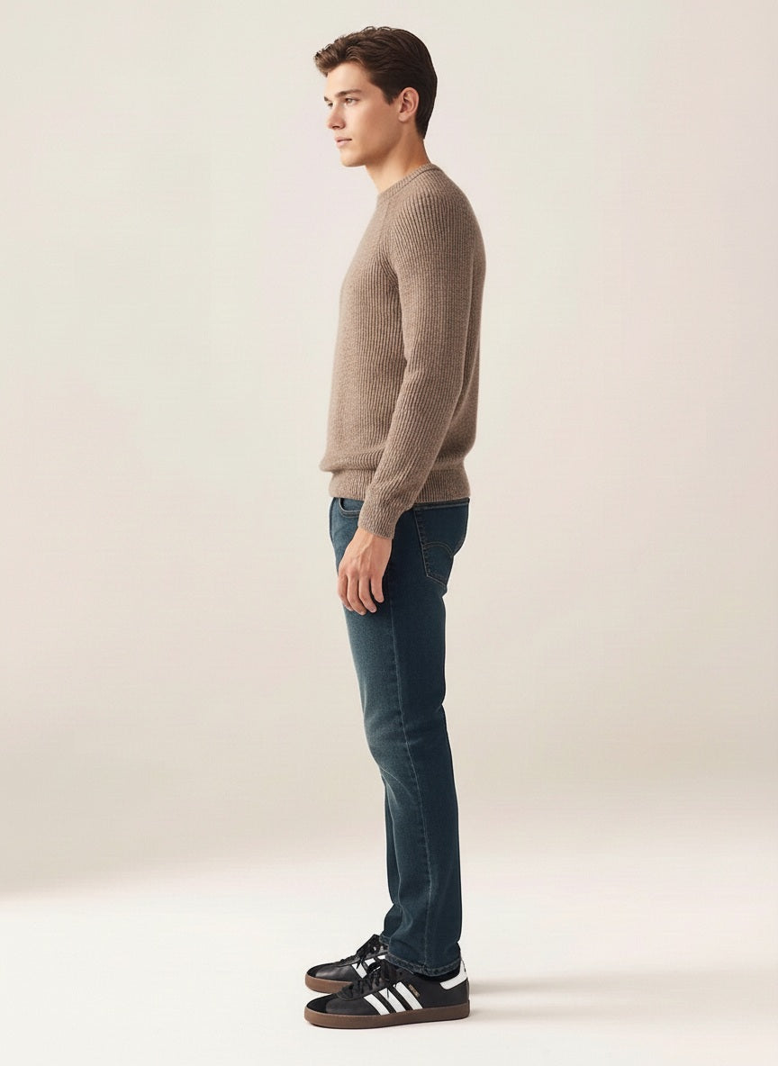 Men Straight Fit Mid-Rise Light Fade Stretchable Jeans