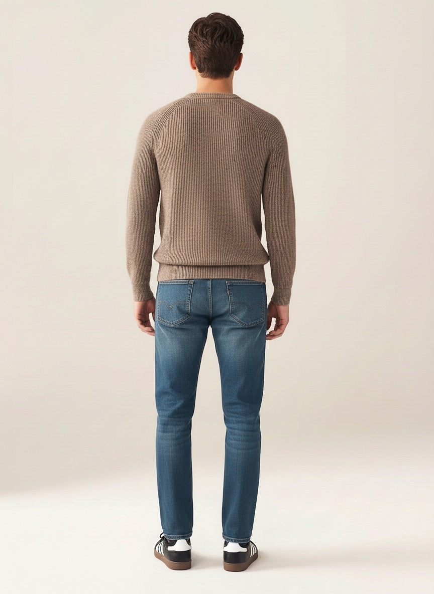 Men Straight Fit Mid-Rise Light Fade Stretchable Jeans