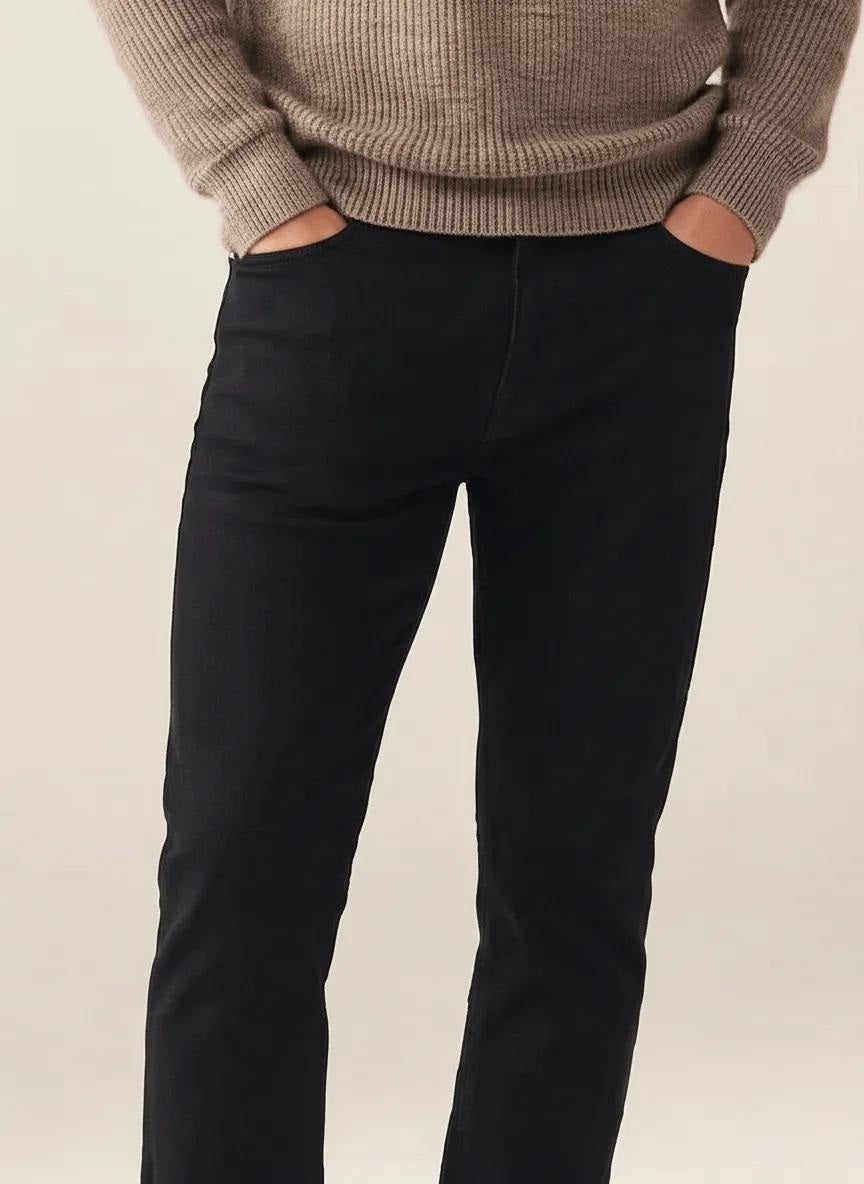 Men Straight Fit Mid-Rise Stretchable Jeans