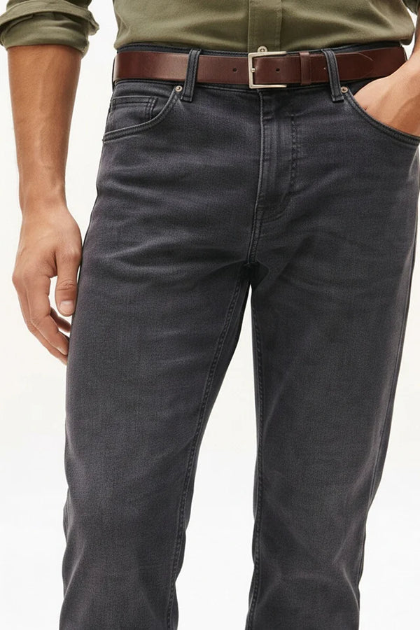 Men Straight Fit Mid-Rise Light Fade Stretchable Jeans
