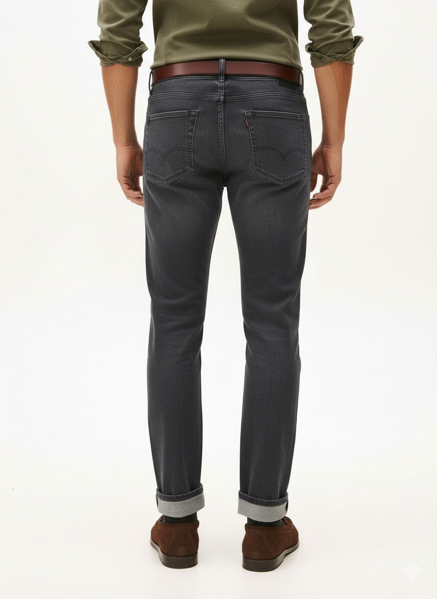 Men Straight Fit Mid-Rise Light Fade Stretchable Jeans