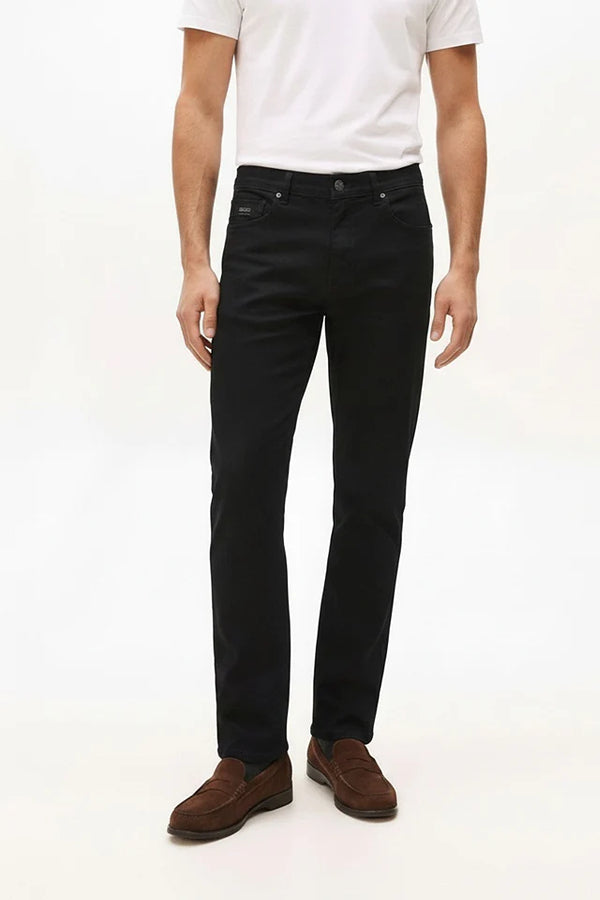 Men Straight Fit Mid-Rise Light Fade Stretchable Jeans