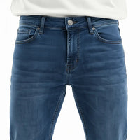 Men Straight Fit Mid-Rise Light Fade Stretchable Jeans