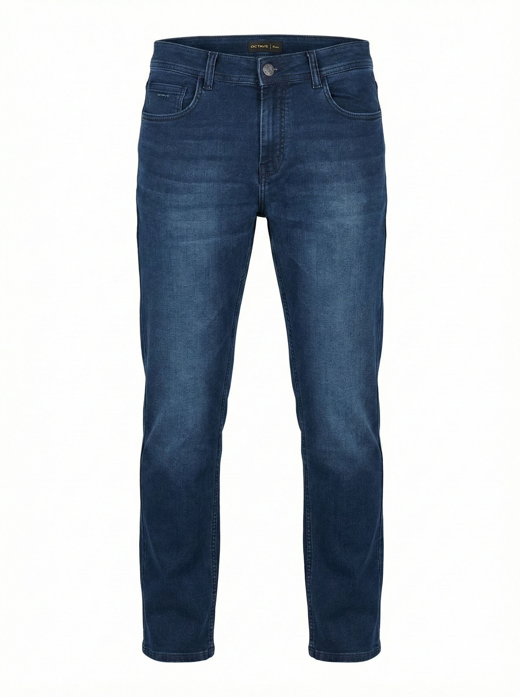 Men Straight Fit Mid-Rise Light Fade Stretchable Jeans