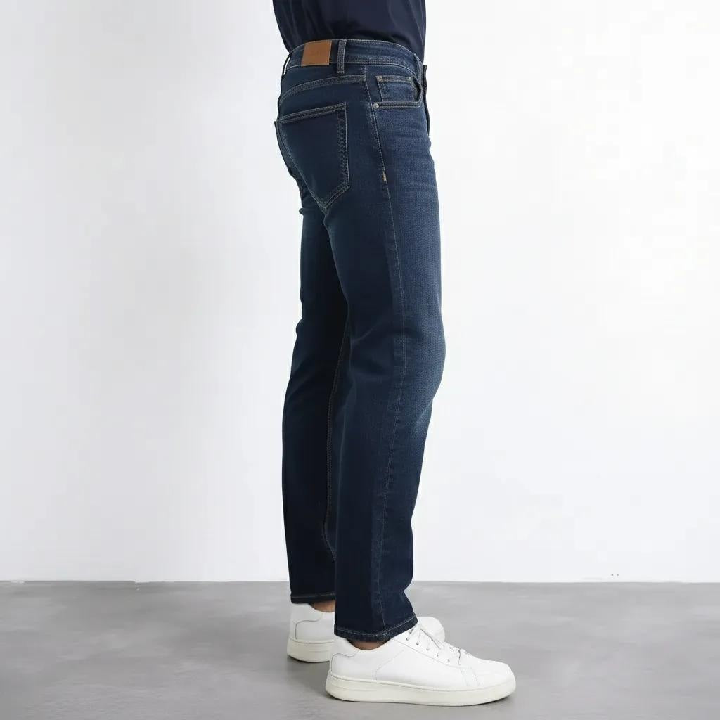 Octave Men Straight Fit Mid-Rise Stretchable Jeans