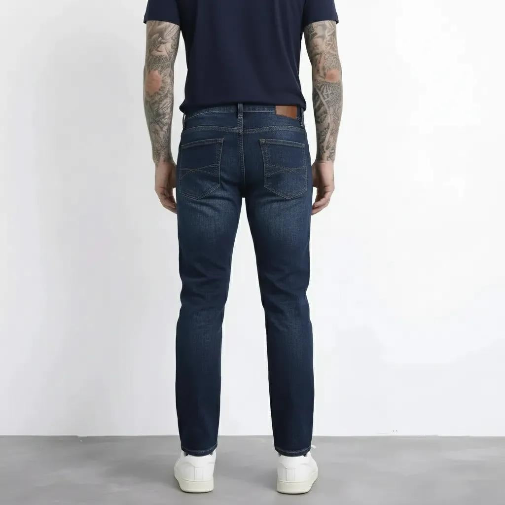 Octave Men Straight Fit Mid-Rise Stretchable Jeans