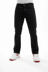 Men Straight Fit Mid-Rise Stretchable Jeans