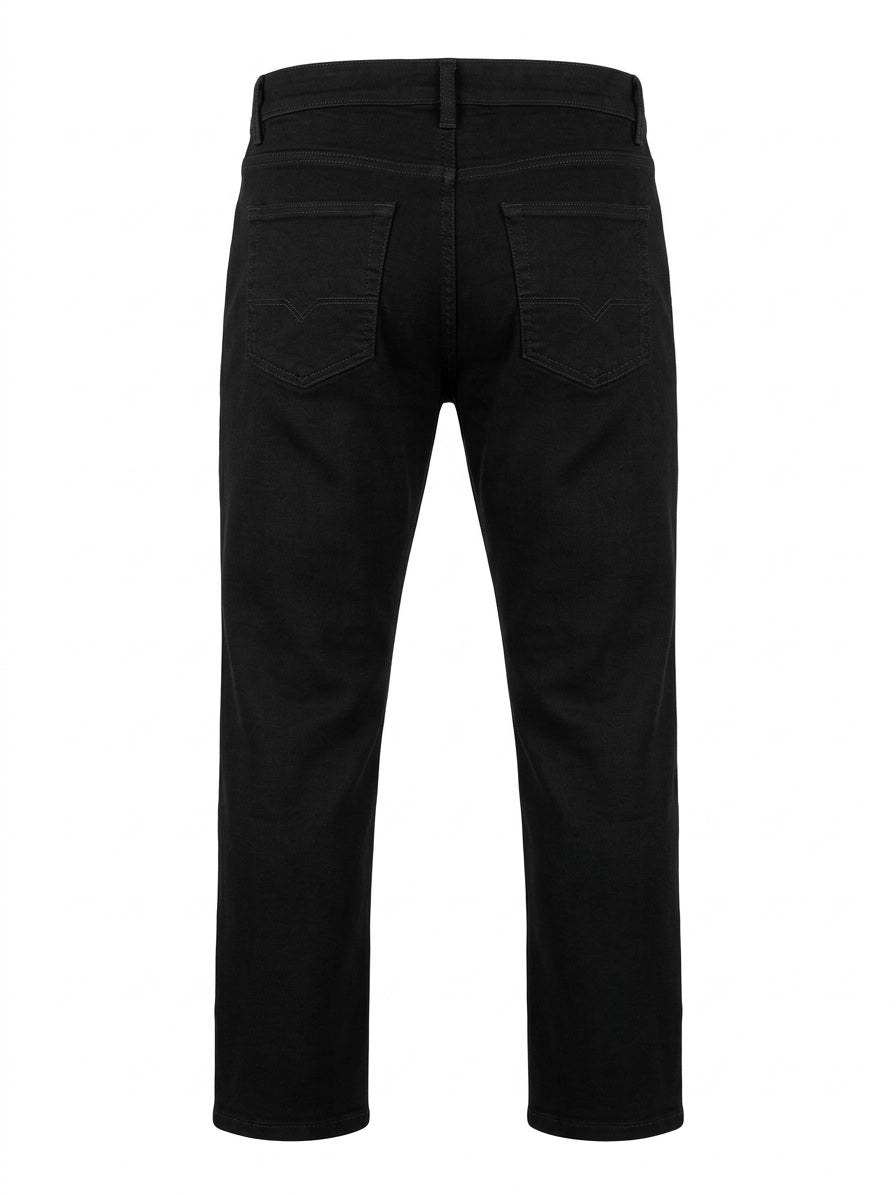 Men Straight Fit Mid-Rise Stretchable Jeans