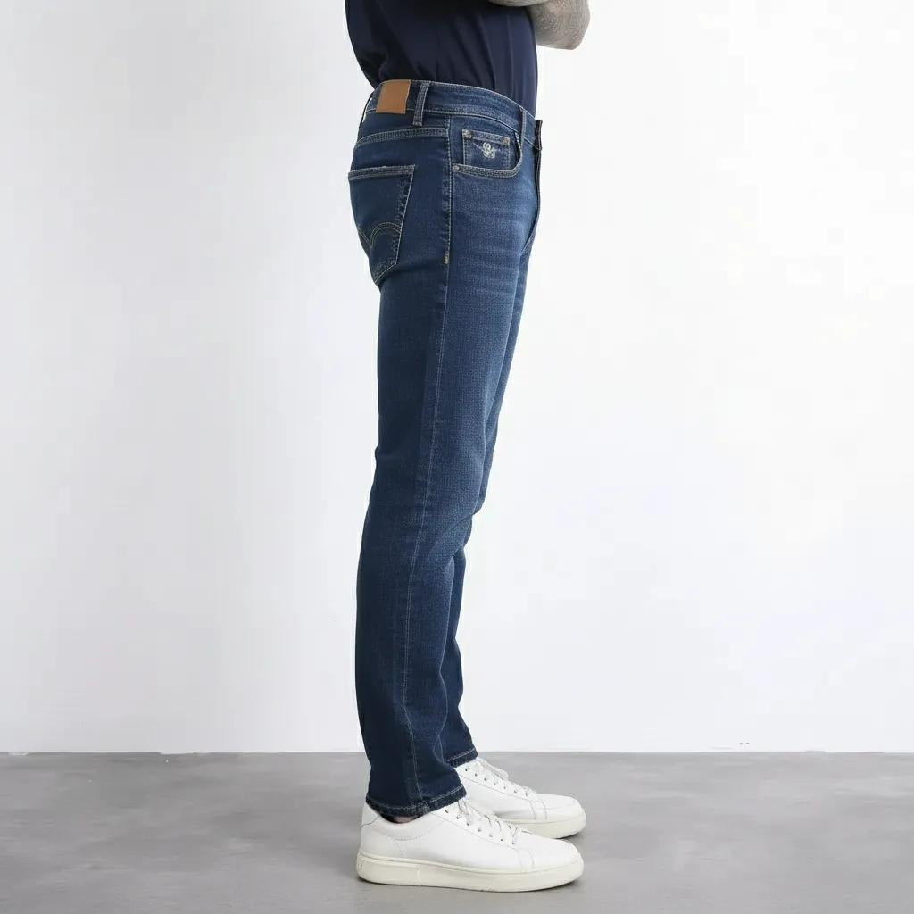 Octave Men Straight Fit Mid-Rise Stretchable Jeans