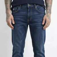 Octave Men Straight Fit Mid-Rise Stretchable Jeans