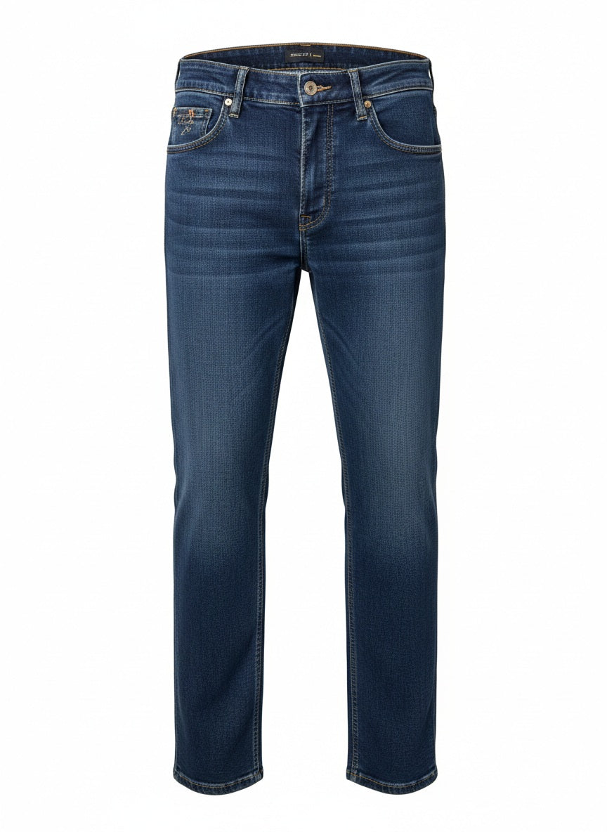 Octave Men Straight Fit Mid-Rise Stretchable Jeans