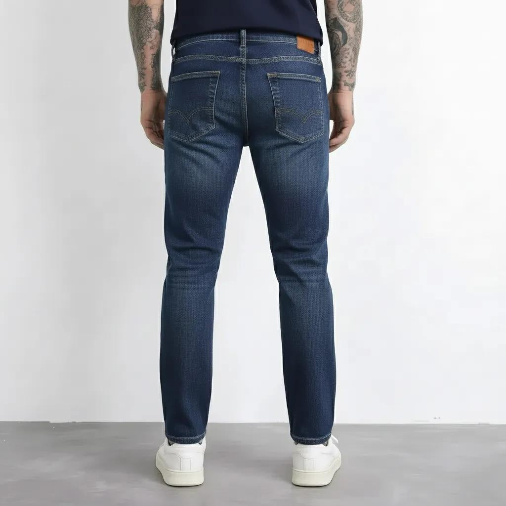 Octave Men Straight Fit Mid-Rise Stretchable Jeans