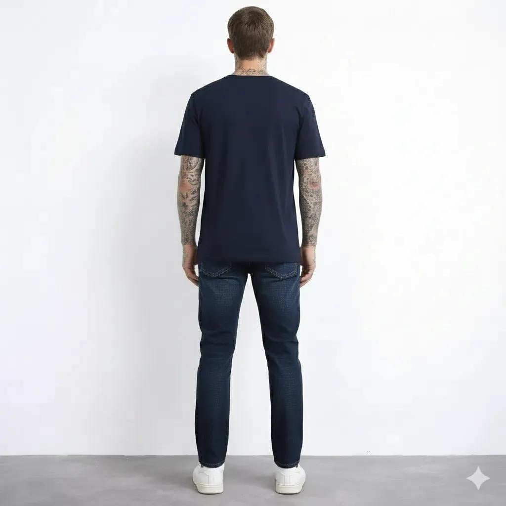 Octave Men Straight Fit Mid-Rise Stretchable Jeans