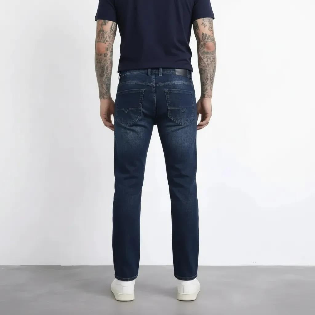 Octave Men Straight Fit Mid-Rise Stretchable Jeans