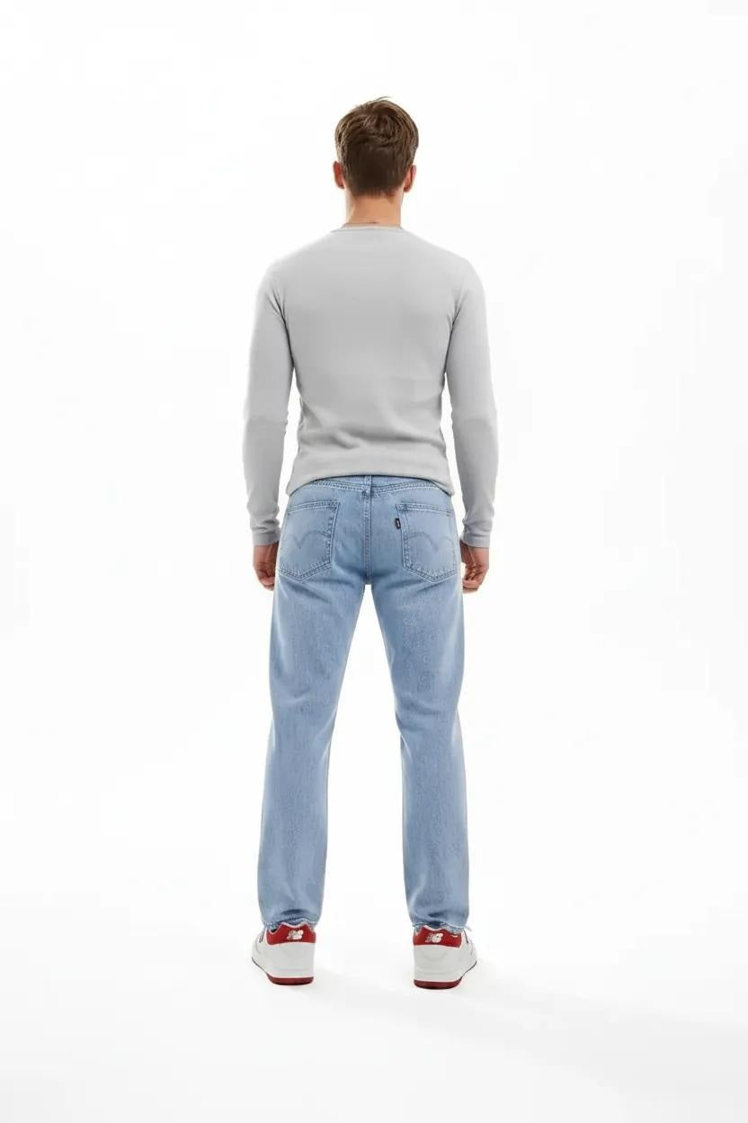 Men Straight Fit Mid-Rise Light Fade Stretchable Jeans
