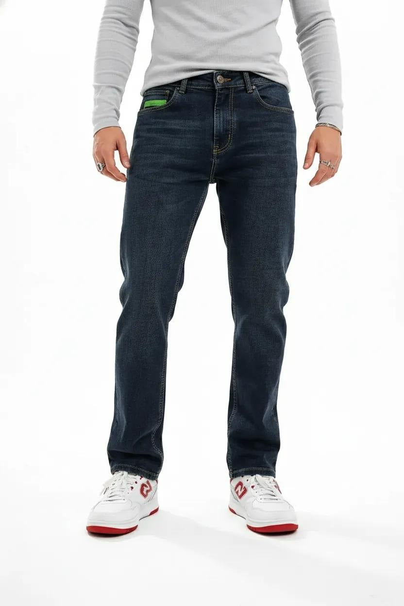 Men Straight Fit Mid-Rise Light Fade Stretchable Jeans