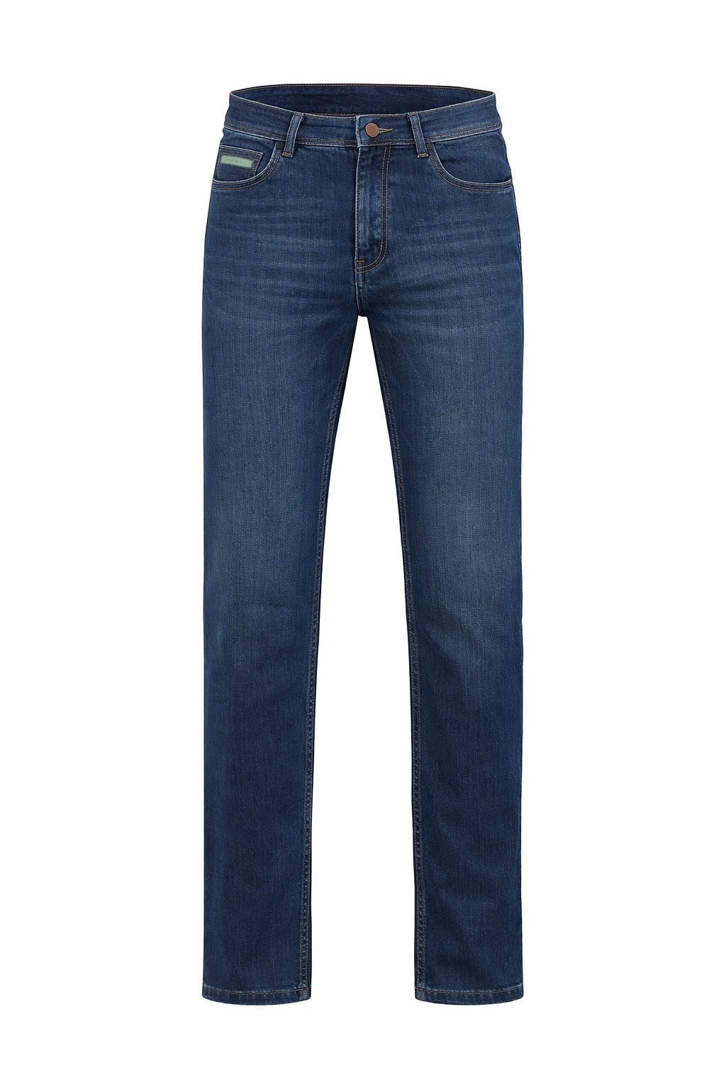 Men Straight Fit Mid-Rise Light Fade Stretchable Jeans