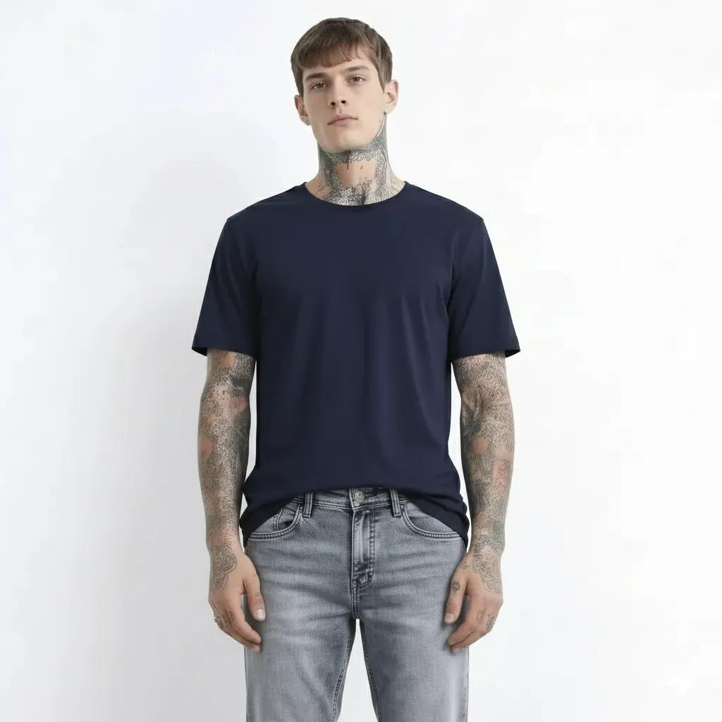 Octave Men Straight Fit Mid-Rise Stretchable Jeans