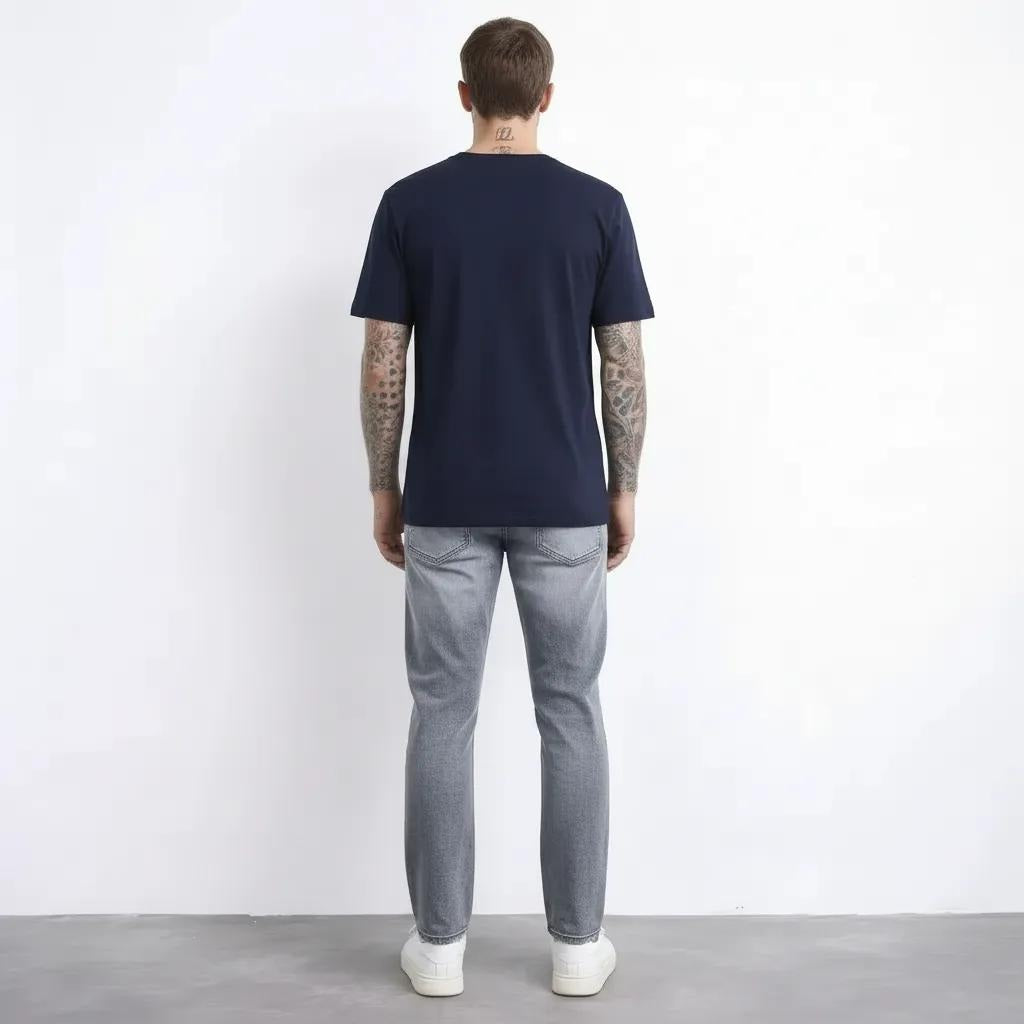 Octave Men Straight Fit Mid-Rise Stretchable Jeans