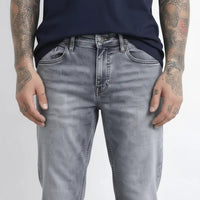 Octave Men Straight Fit Mid-Rise Stretchable Jeans