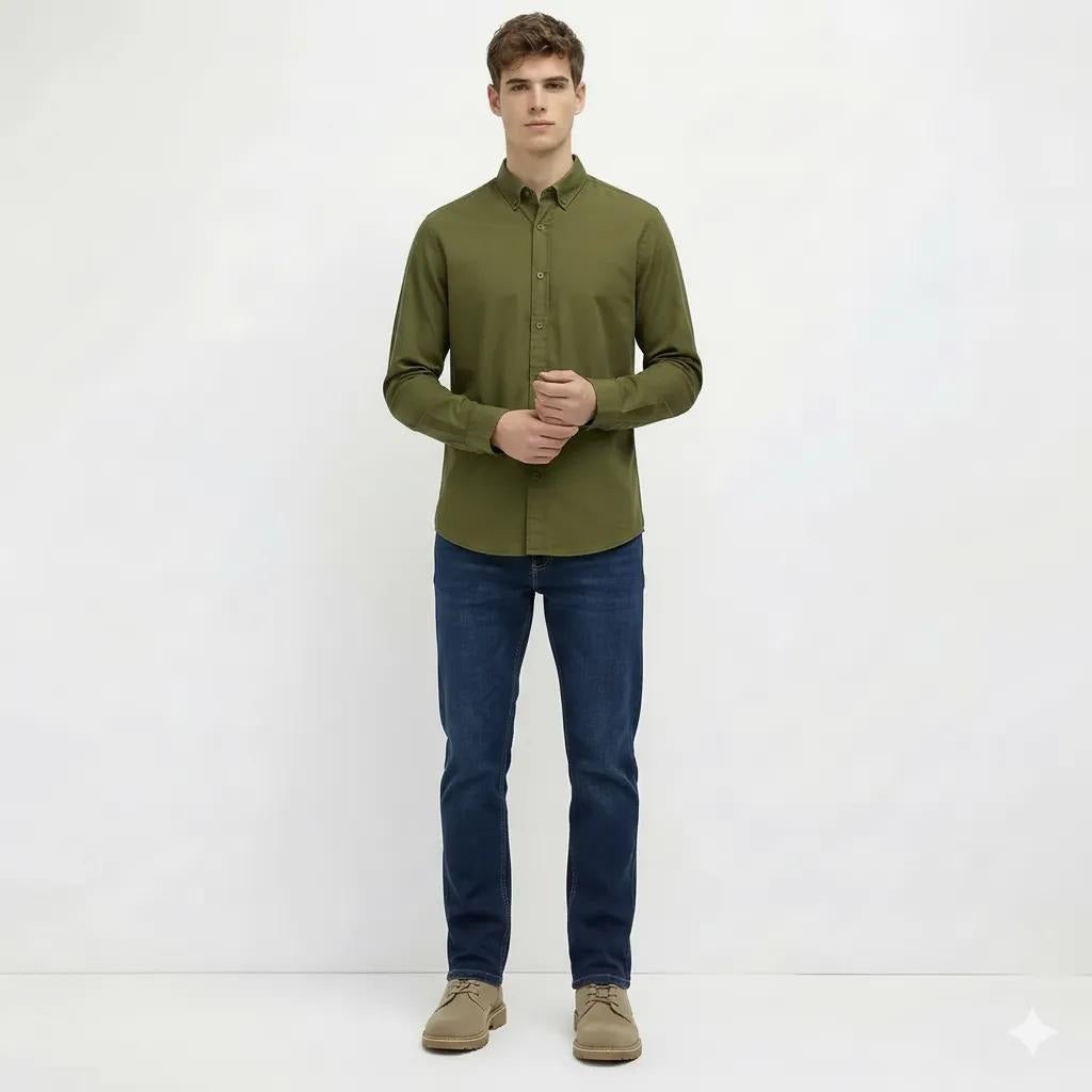 Octave Men Straight Fit Mid-Rise Stretchable Jeans