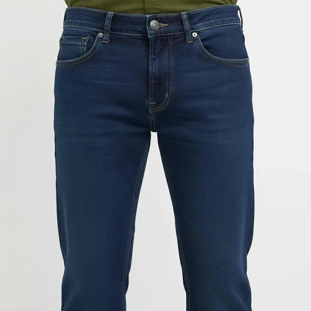 Octave Men Straight Fit Mid-Rise Stretchable Jeans