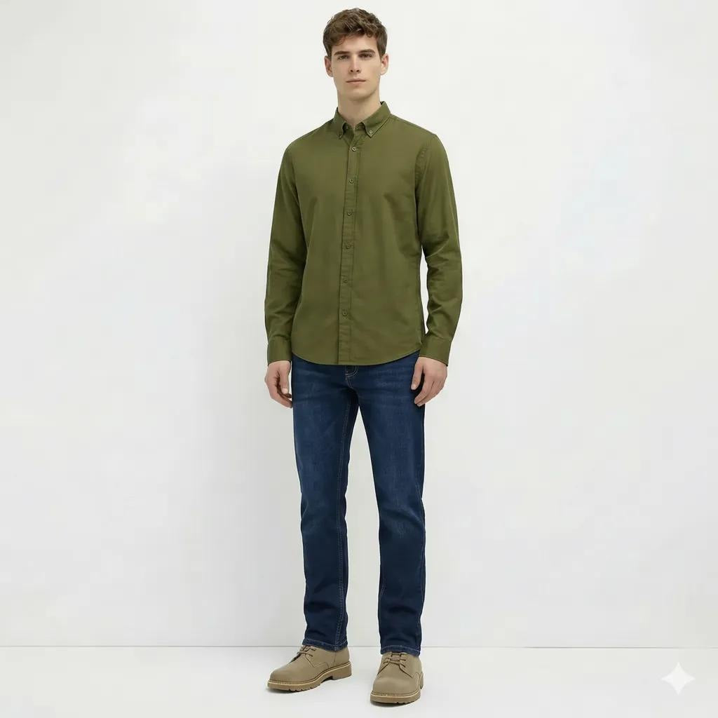 Octave Men Straight Fit Mid-Rise Stretchable Jeans