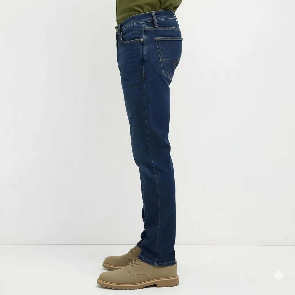 Octave Men Straight Fit Mid-Rise Stretchable Jeans