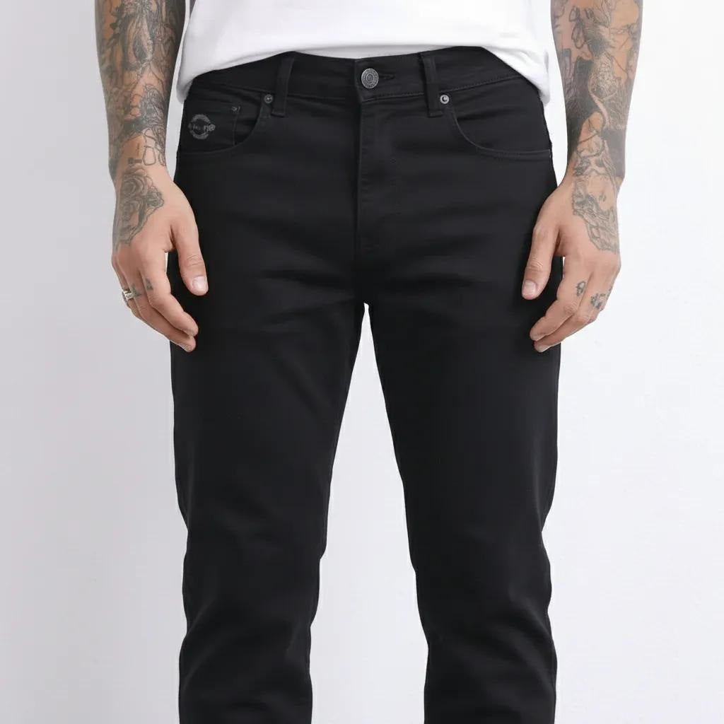 Men Straight Fit Mid-Rise Stretchable Jeans