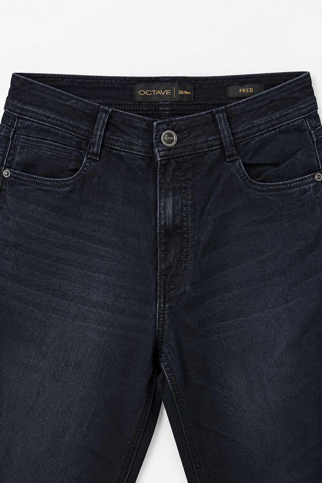 Men’s Straight Fit Denim Jeans – Dark Urban