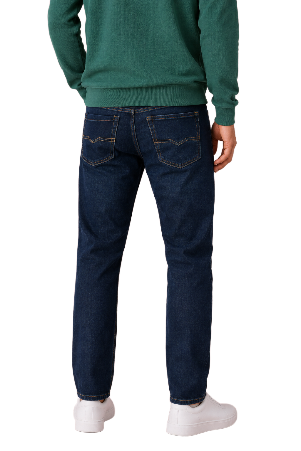 Men’s Army Straight Fit Denim Jeans | Mid-Rise Stretchable Five-Pocket Casual Jeans