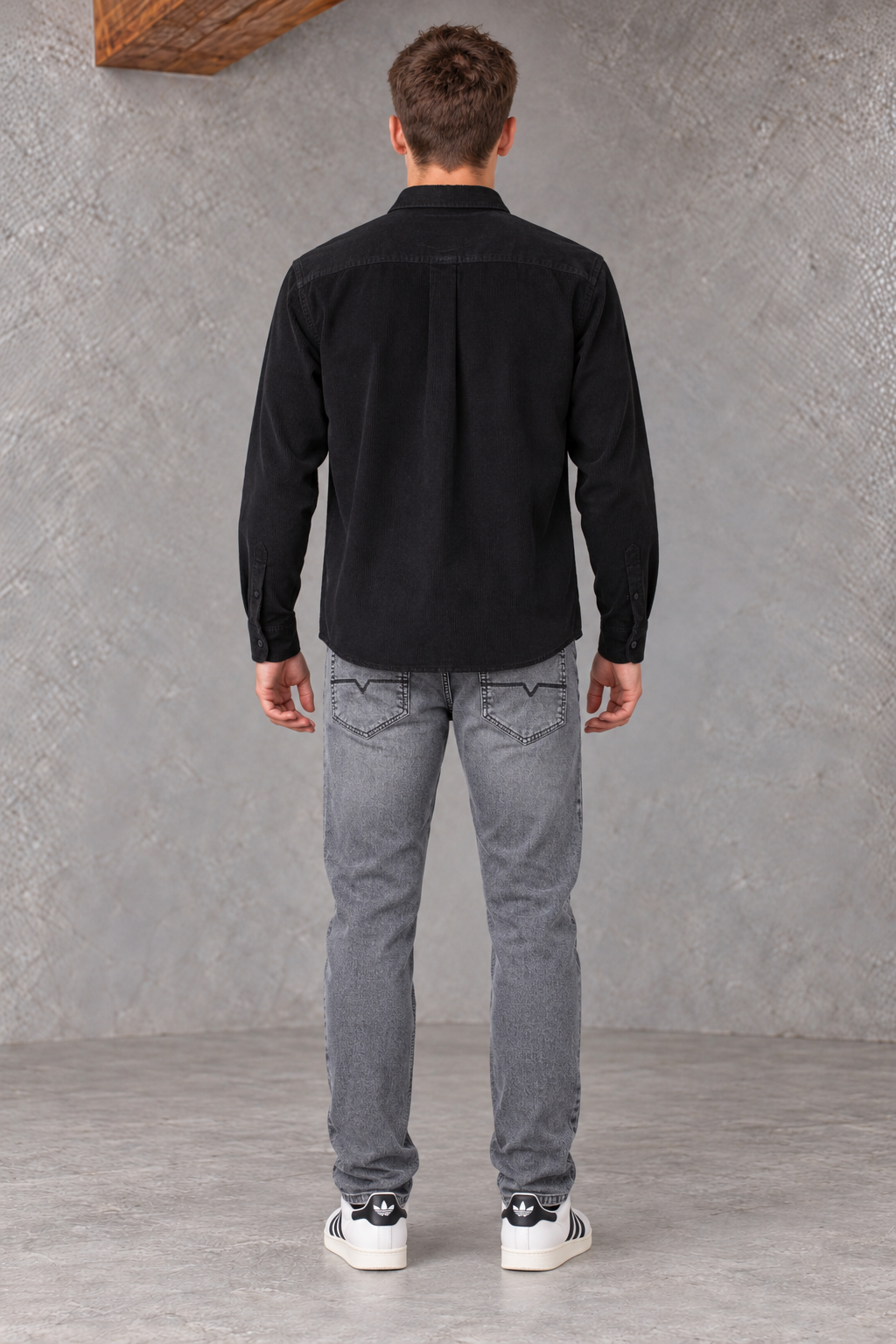 Men’s Smoke Grey Straight Fit Denim Jeans