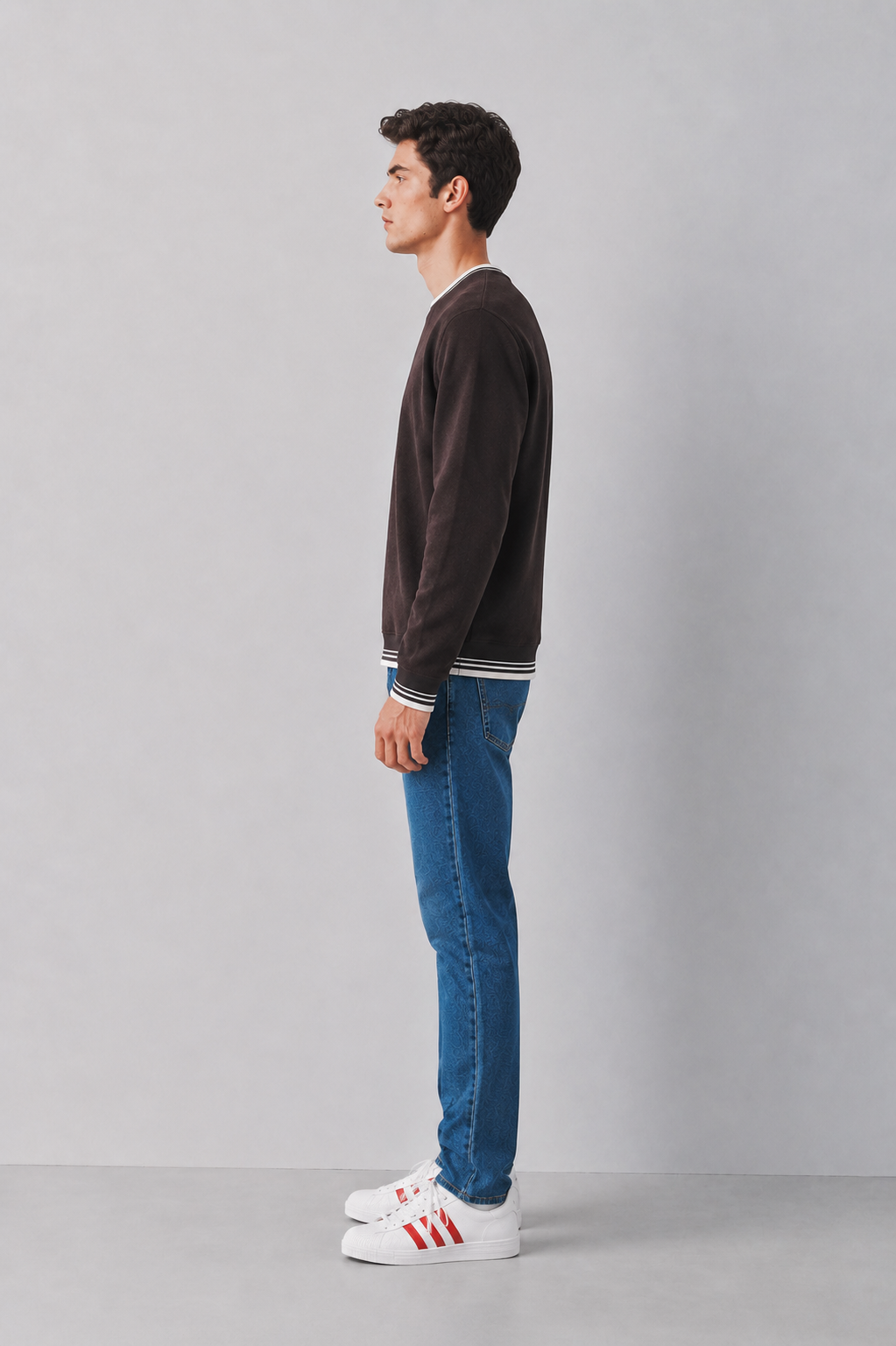 Men’s Deep Forest Straight Fit Denim Jeans | Mid-Rise Stretchable Five-Pocket Casual Jeans