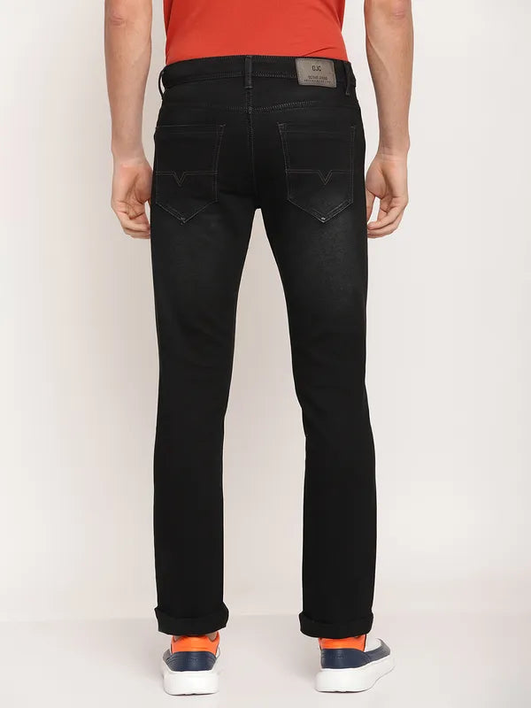 Octave Men Navy Blue Light Fade Stretchable Jeans