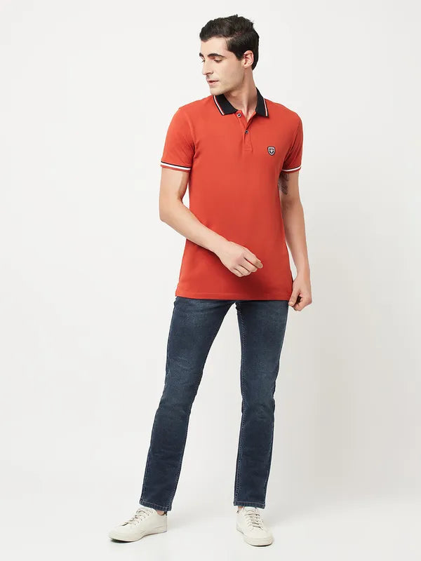Octave Men Navy Blue Cotton Light Fade Jeans