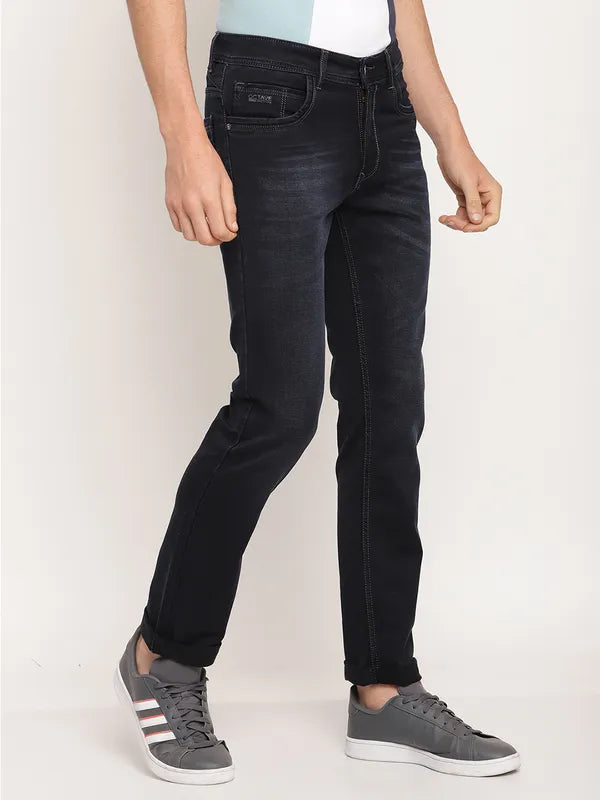 Octave Men Navy Blue Regular Fit Jeans