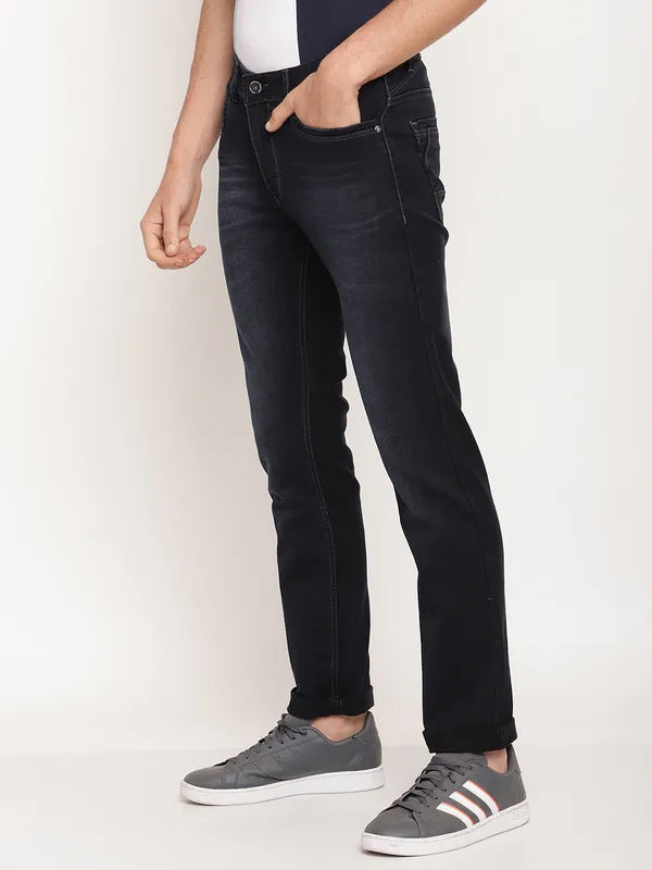 Octave Men Navy Blue Regular Fit Jeans