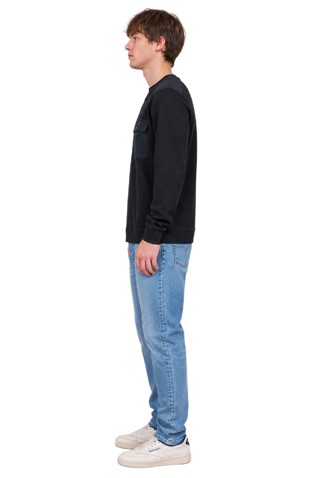 Men’s Ice Blue Denim Regular Fit Jeans | Mid-Rise Five-Pocket Washed Casual Jeans