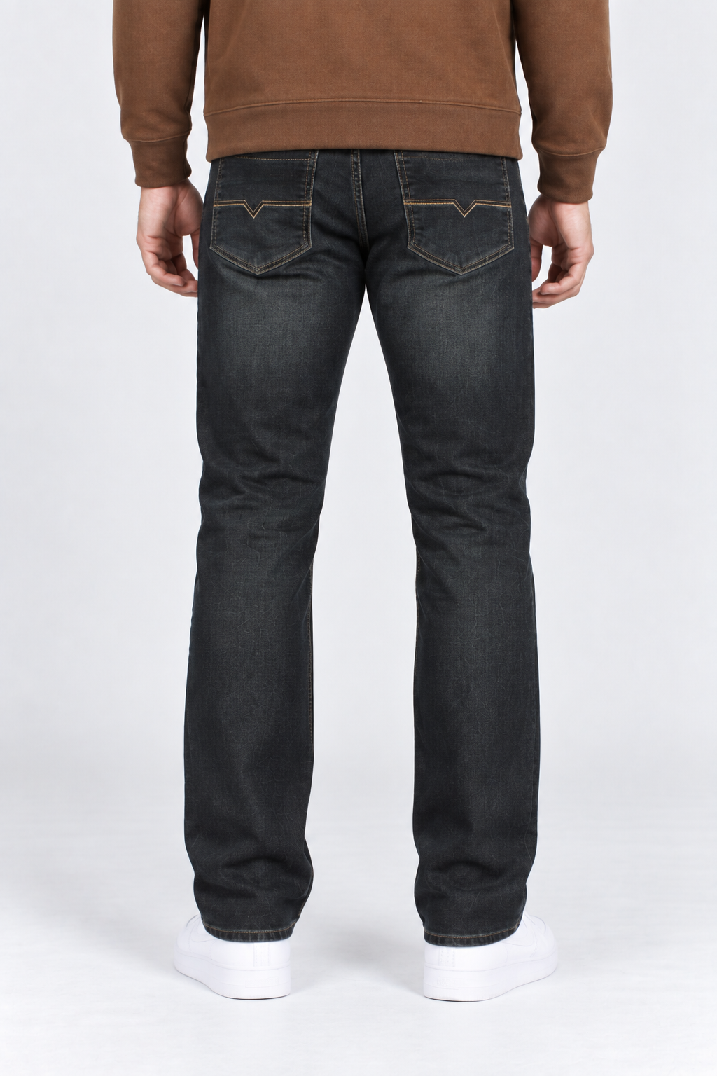 Men’s Relaxed Fit Stretch Denim Jeans – Urban Blue