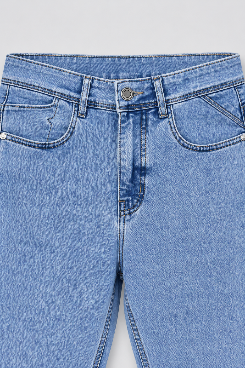 Men’s Sky Blue Regular Fit Denim Jeans