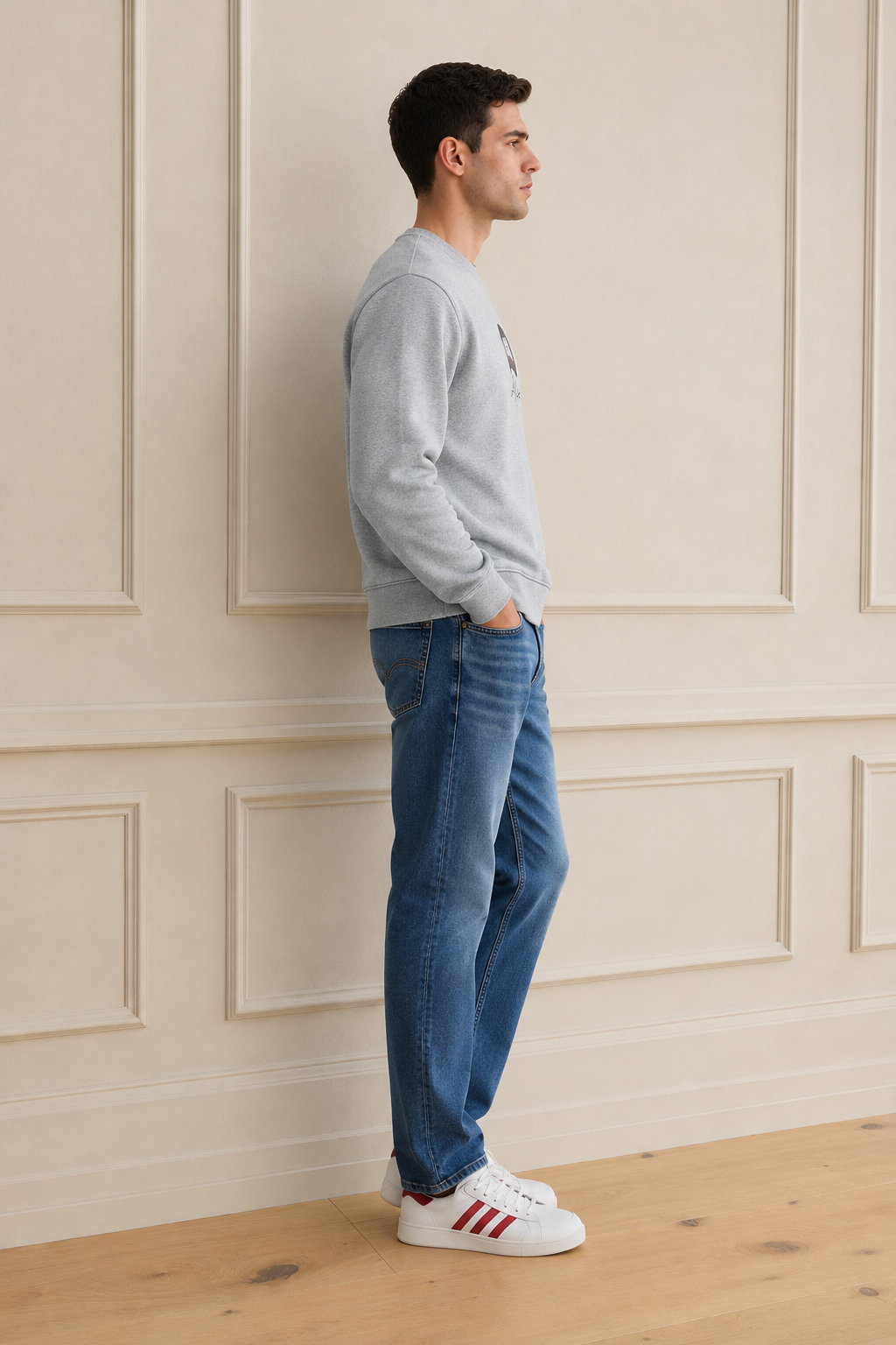 Men’s Olive Tint Denim Regular Fit Jeans | Mid-Rise Five-Pocket Washed Casual Jeans