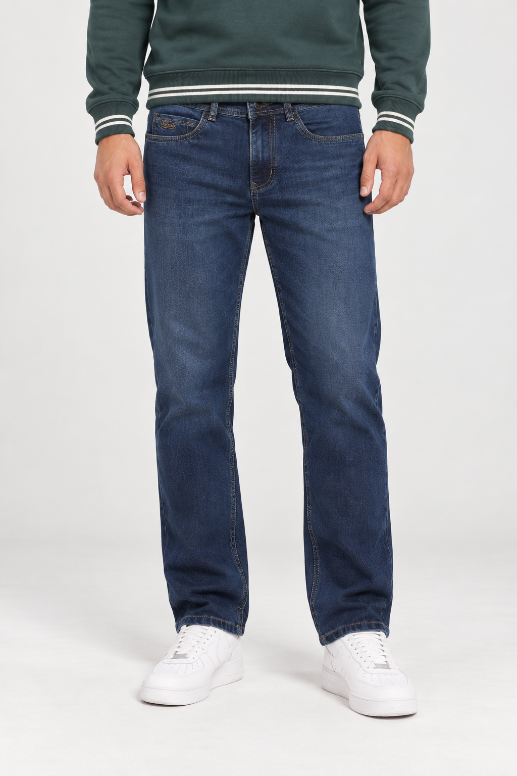 Men’s Regular Fit Stretch Denim Jeans – Tint Khaki