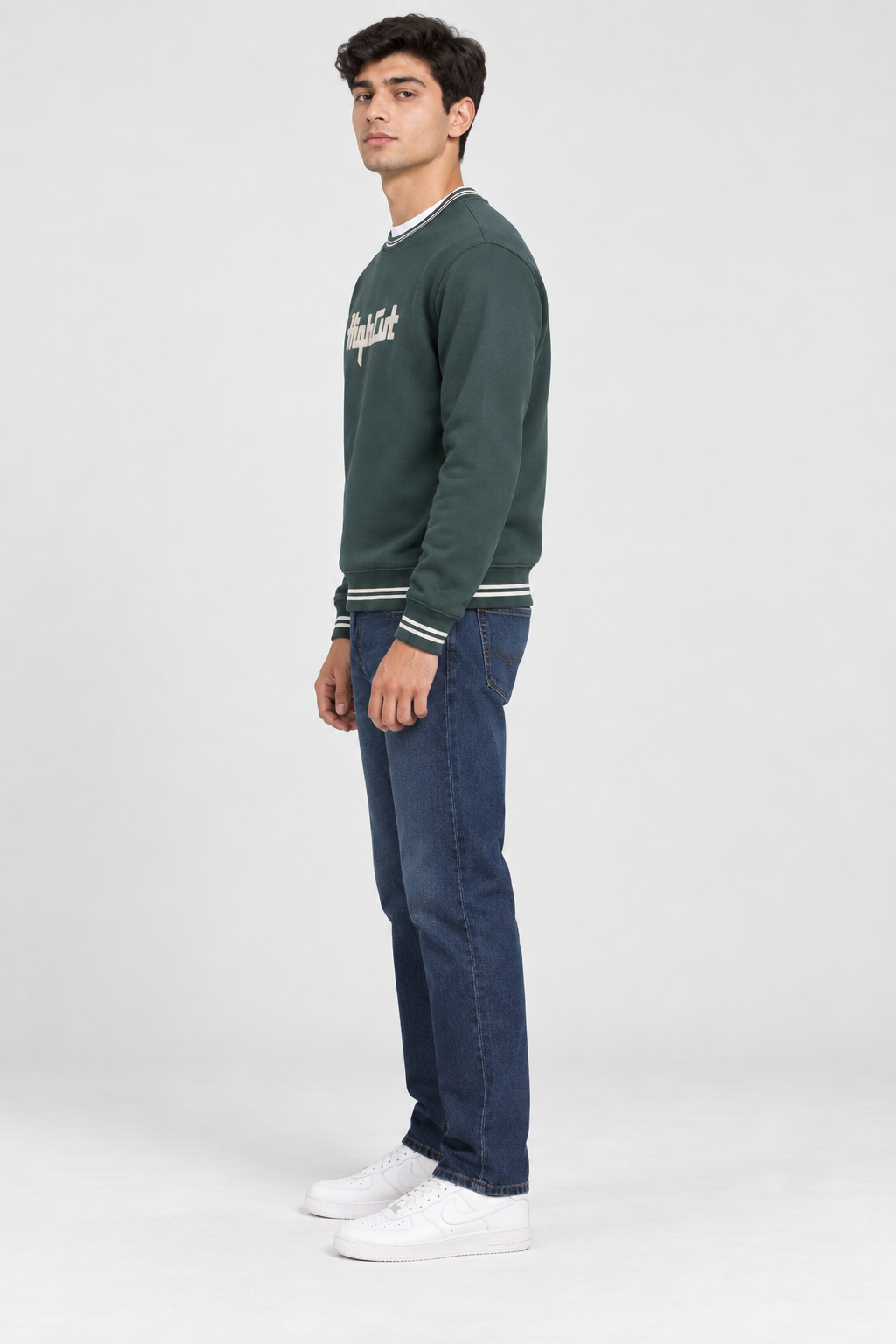 Men’s Regular Fit Stretch Denim Jeans – Tint Khaki