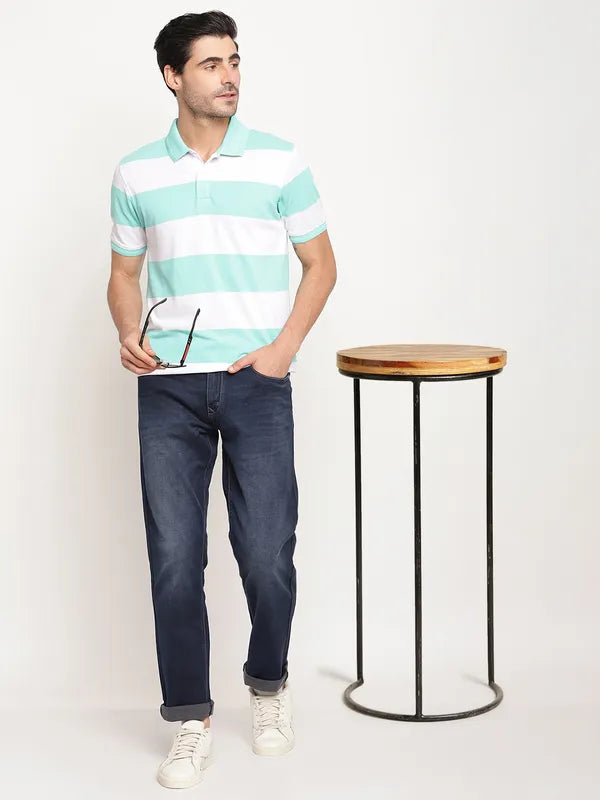 Octave Men Blue Light Fade Regular Fit Jeans