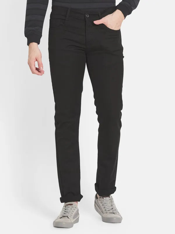 Men Black Stretchable Jeans