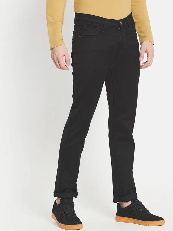 Men Black Slim Fit Stretchable Jeans