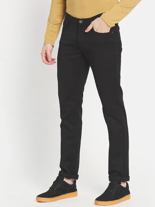 Men Black Slim Fit Stretchable Jeans