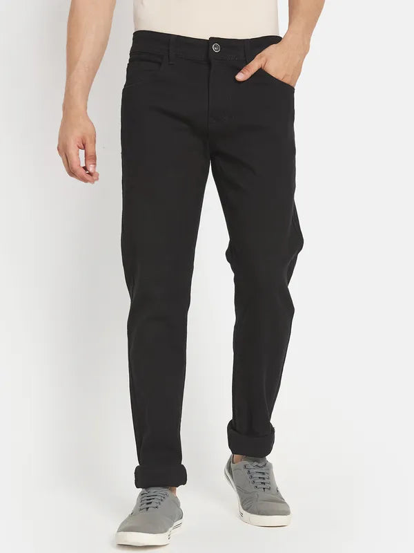 Men Black Stretchable Jeans