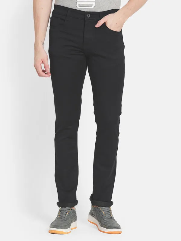 Men Black Slim Fit Stretchable Jeans